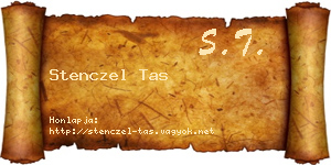 Stenczel Tas névjegykártya
